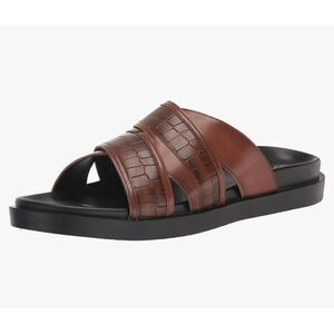 STACY ADAMS Men's Mondo Cross Strap Slide Sandal